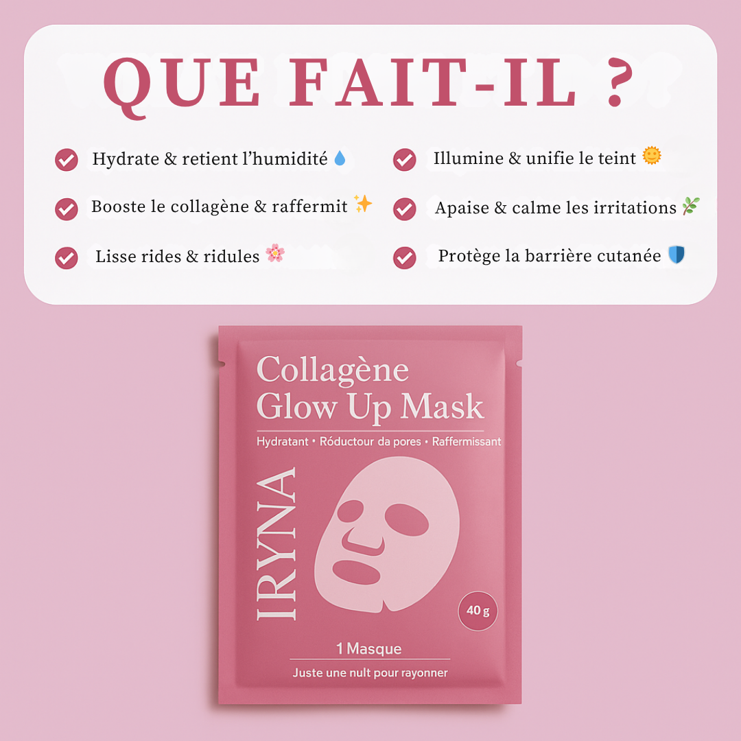 IRYNA™ Collagène : Masque Ultra Rajeunissant